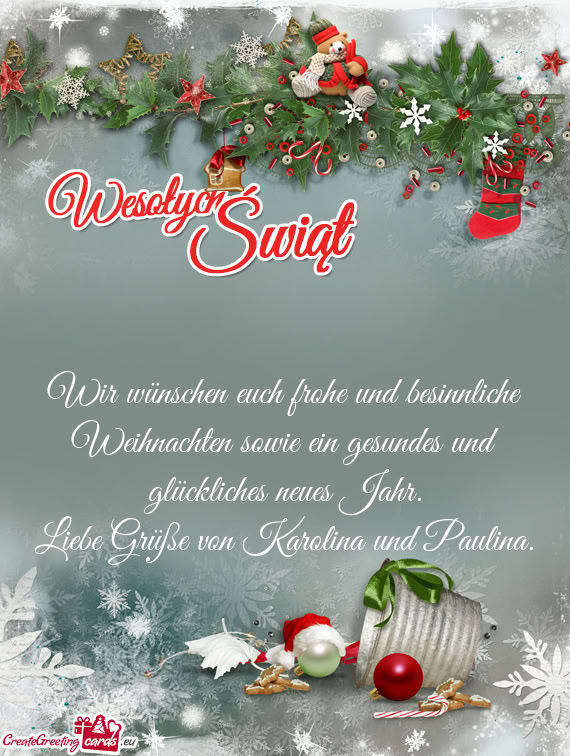 Wir wünschen euch frohe und besinnliche Weihnachten sowie ein gesundes und glückliches neues Jahr