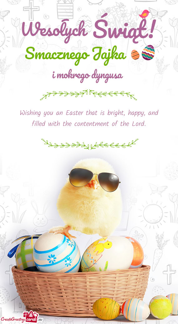 Wishing you an Easter that is bright