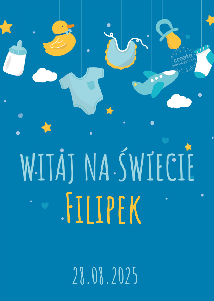 Witaj na świecie Filipek. 28.08.2025