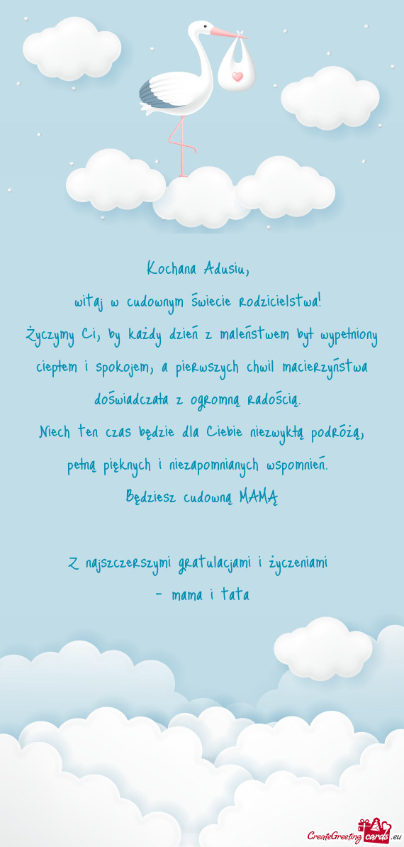 Witaj w cudownym świecie rodzicielstwa