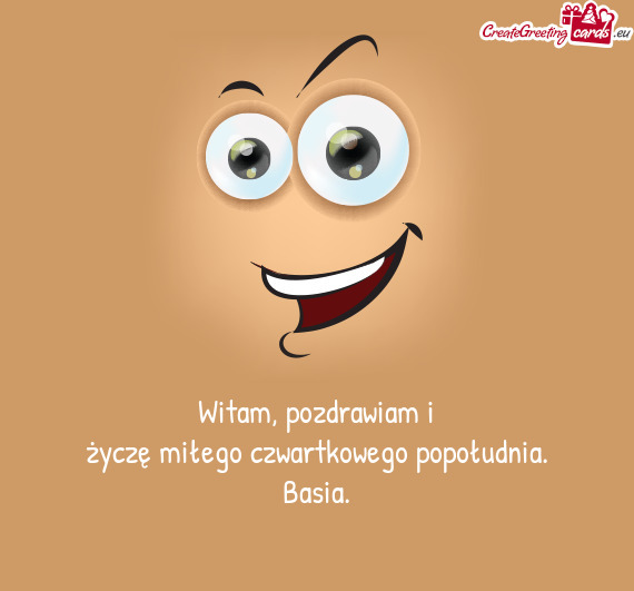 Witam, pozdrawiam i