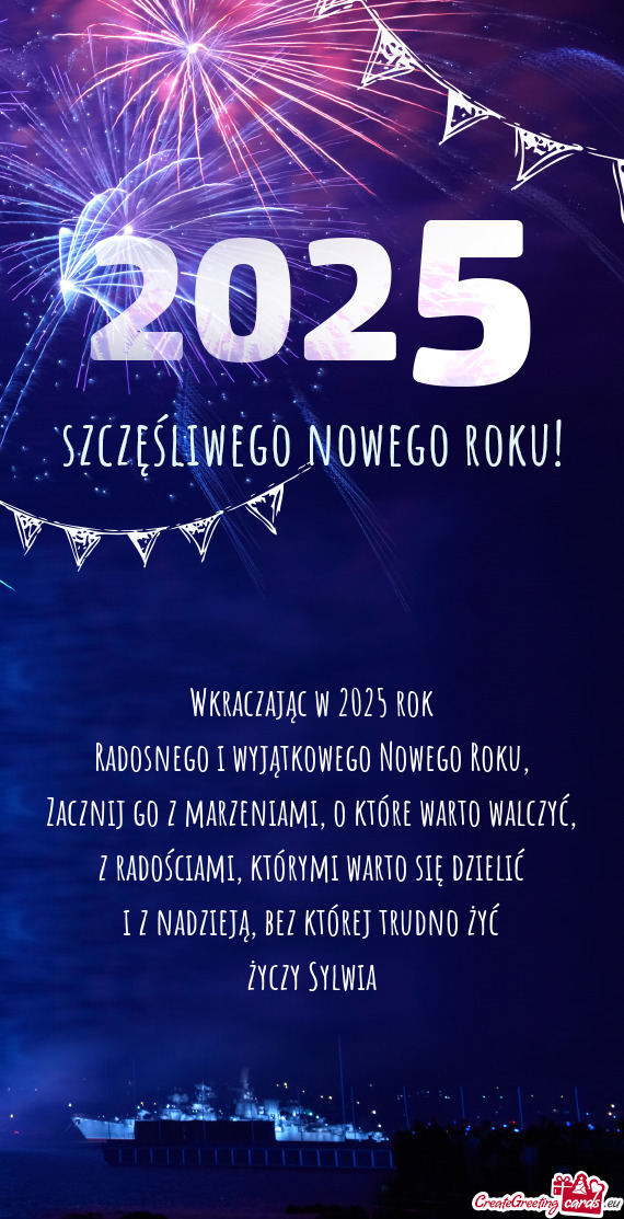 Wkraczając w 2025 rok Radosnego i wyjątkowego Nowego Roku