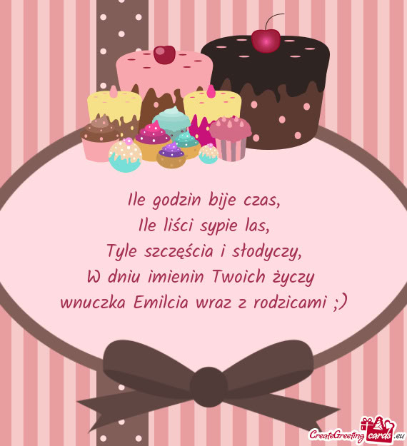 Wnuczka Emilcia wraz z rodzicami ;)