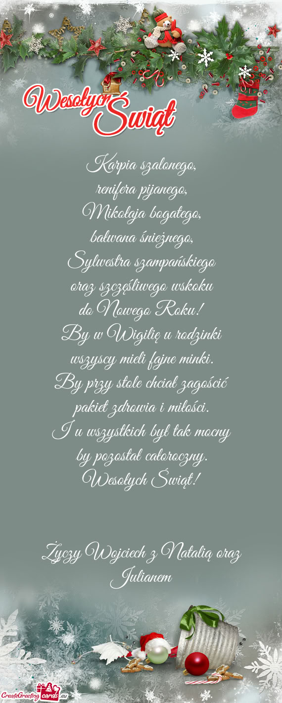 Wojciech z Natalią oraz Julianem