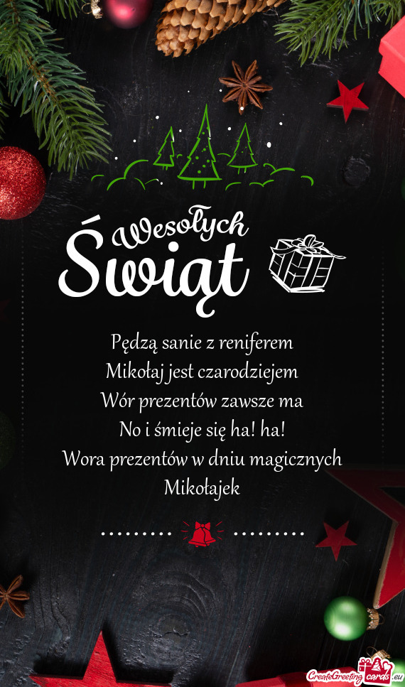 Wora prezentów w dniu magicznych Mikołajek