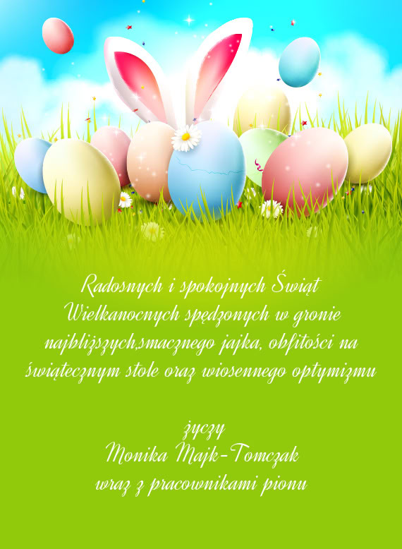 Wraz z pracownikami pionu