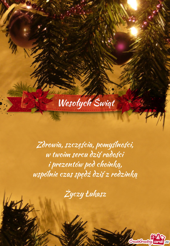 Wspólnie czas spędź dziś z rodzinką Łukasz