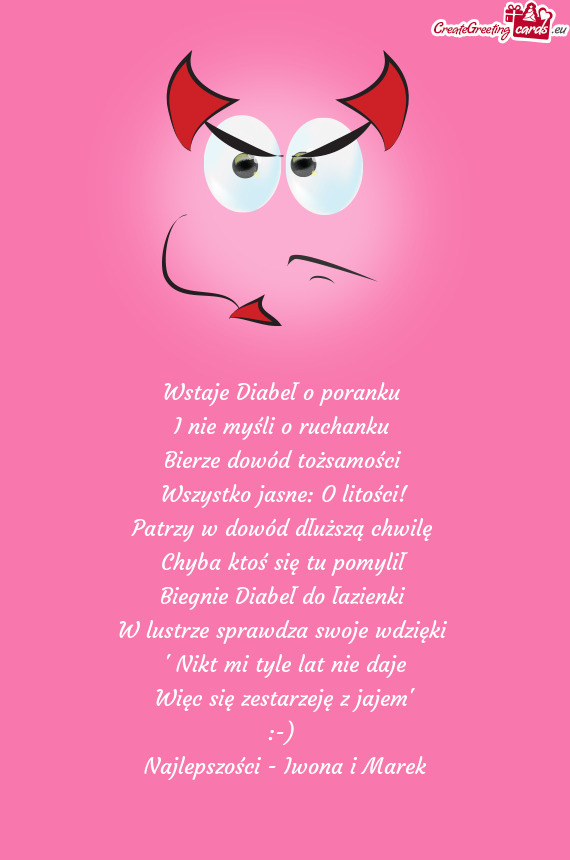 Wstaje Diabeł o poranku