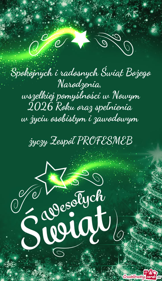 Wszelkiej pomyślności w Nowym 2026 Roku oraz spełnienia