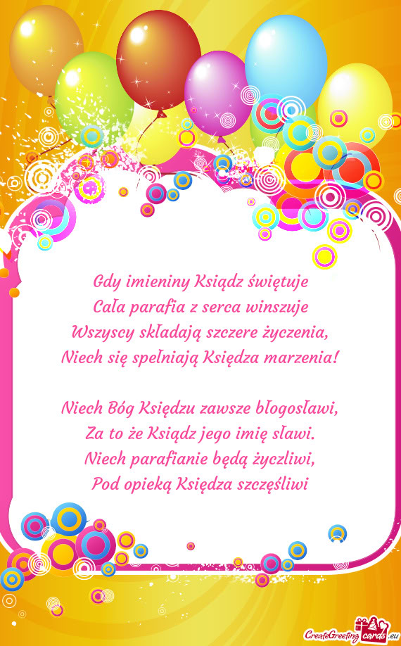 Wszyscy składają szczere życzenia