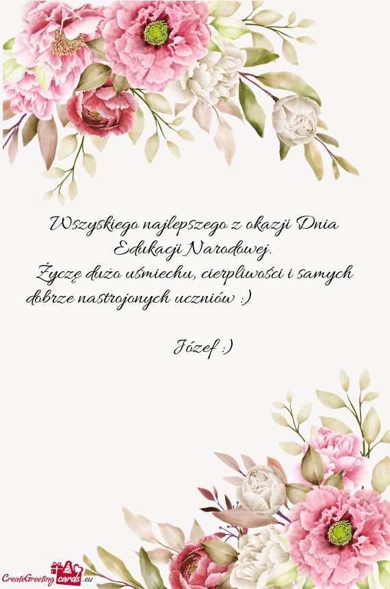 Wszyskiego najlepszego z okazji Dnia Edukacji Narodowej