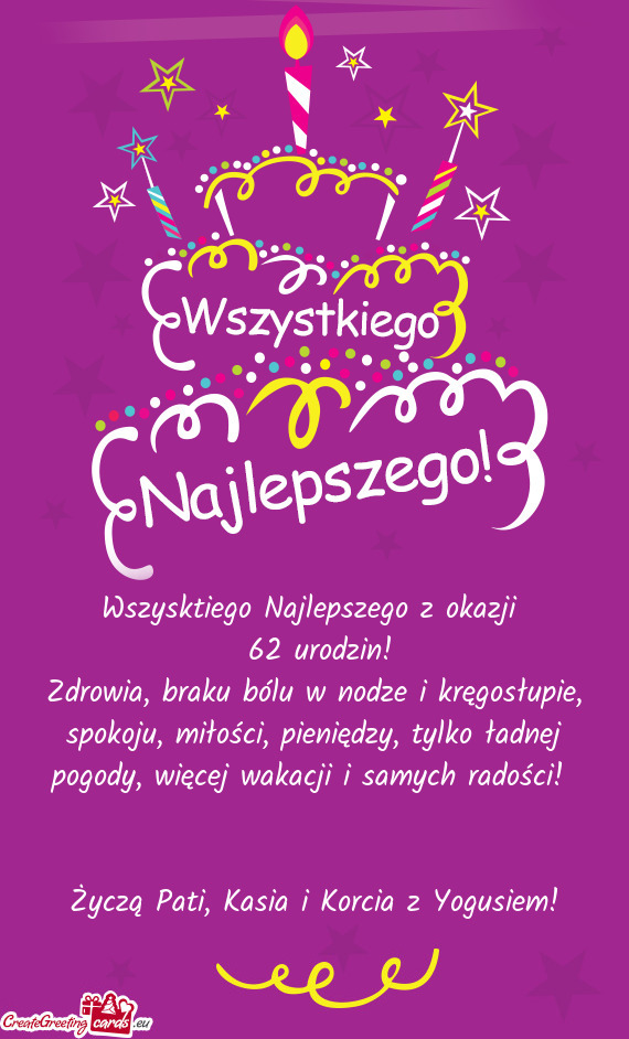 Wszysktiego Najlepszego z okazji