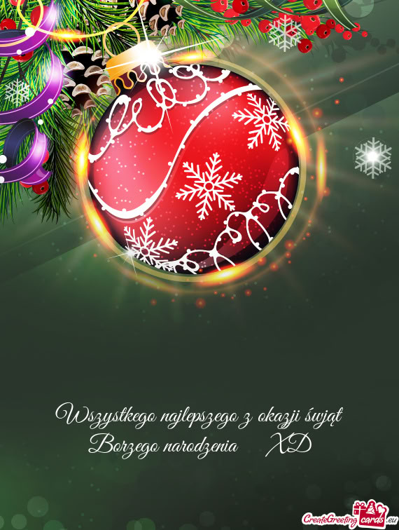 Wszystkego najlepszego z okazji śwjąt Borzego narodzenia  XD