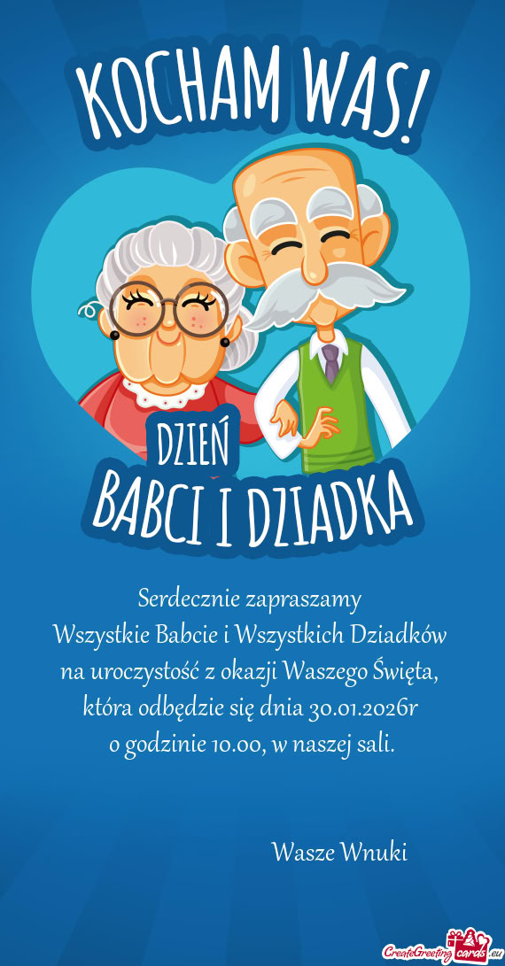 Wszystkie Babcie i Wszystkich Dziadków