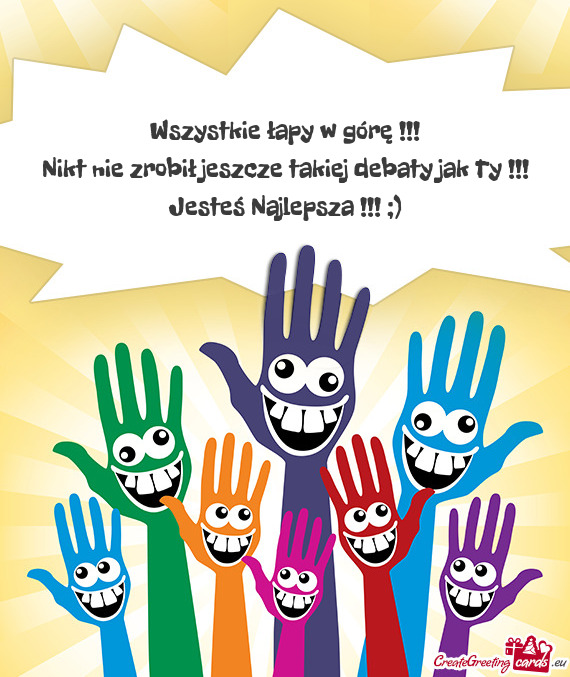 Wszystkie łapy w górę