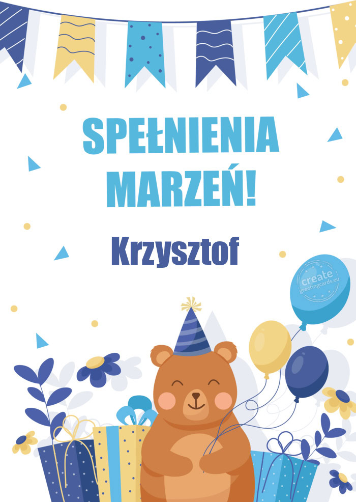 Wszystkiego Co Najlepsze! Krzysztof