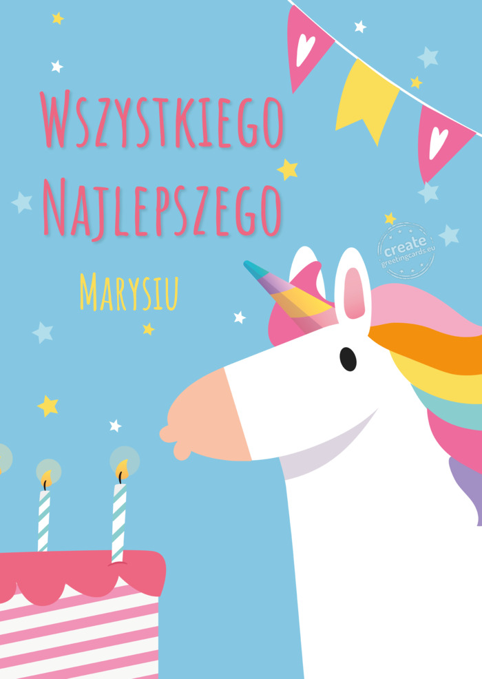 Wszystkiego Co Najlepsze! Marysiu
