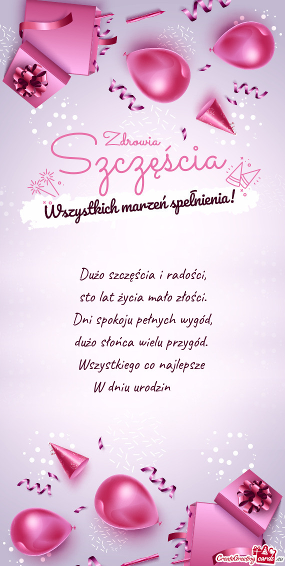 Wszystkiego co najlepsze W dniu urodzin ❤️