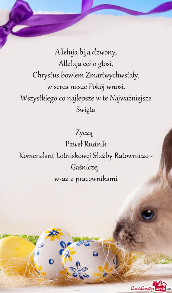 Wszystkiego co najlepsze w te Najważniejsze Święta