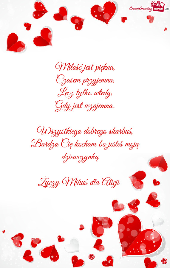 Wszystkiego dobrego skarbuś