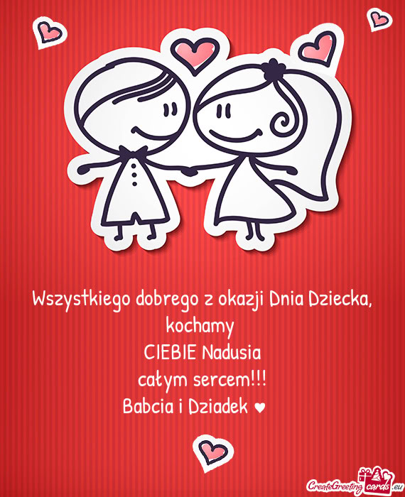 Wszystkiego dobrego z okazji Dnia Dziecka, kochamy