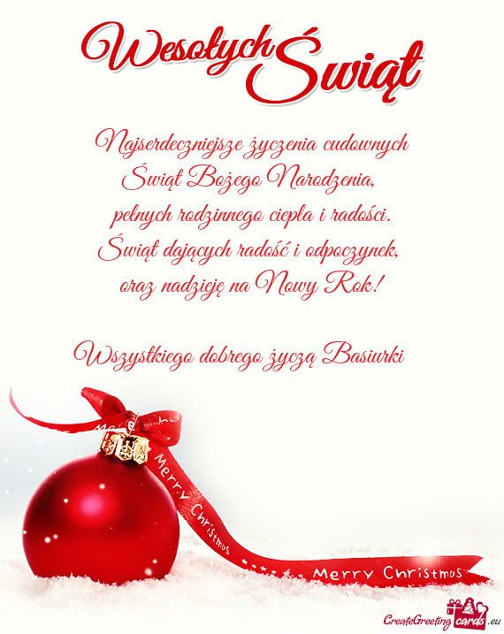 Wszystkiego dobrego życzą Basiurki😁