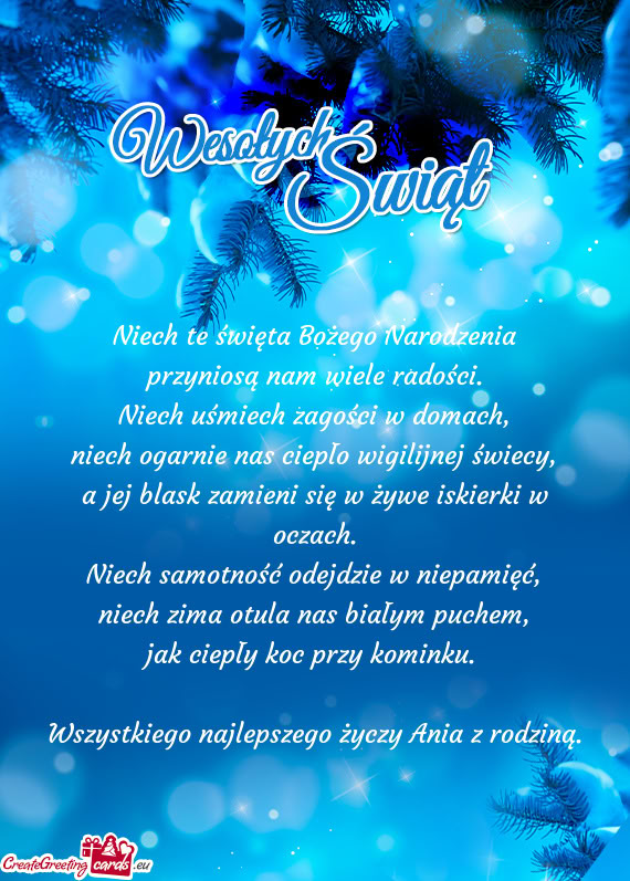 Wszystkiego najlepszego Ania z rodziną