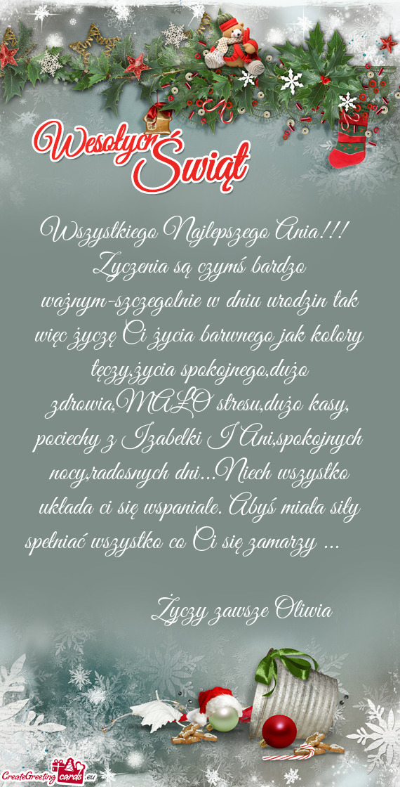 Wszystkiego Najlepszego Ania!!! Zyczenia są czymś bardzo ważnym-szczegolnie w dniu urodzin tak