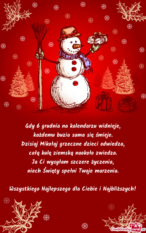 Wszystkiego Najlepszego dla Ciebie i Najbliższych