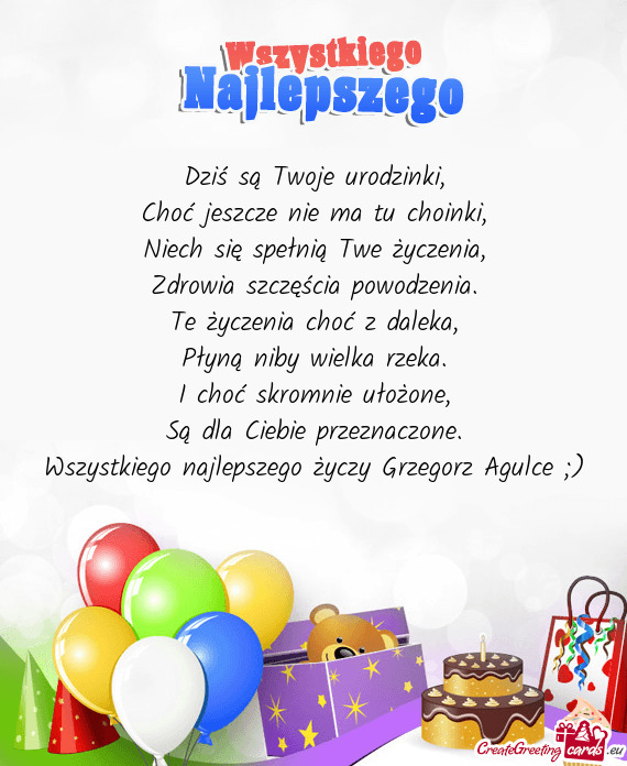 Wszystkiego najlepszego Grzegorz Agulce ;)