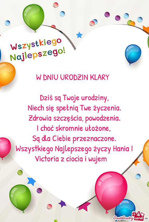 Wszystkiego Najlepszego Hania I Victoria z ciocia i wujem 😘😘😘