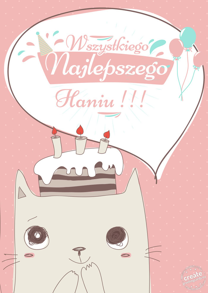 Wszystkiego najlepszego Haniu !!! z okazji urodzin