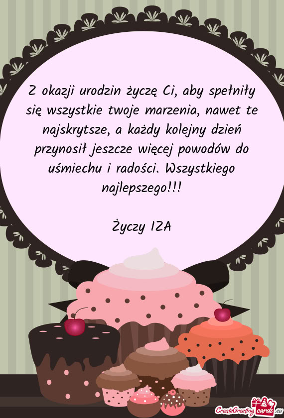 Wszystkiego najlepszego!!! IZA