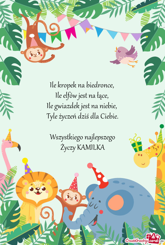 Wszystkiego najlepszego KAMILKA