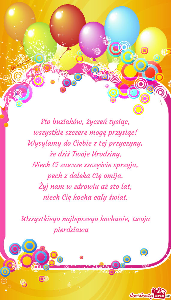 Wszystkiego najlepszego kochanie, twoja pierdziawa ❣️❣️