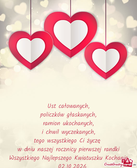 Wszystkiego Najlepszego Kwiatuszku Kochanie
