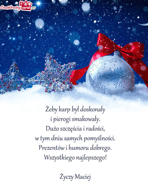 Wszystkiego najlepszego! Maciej