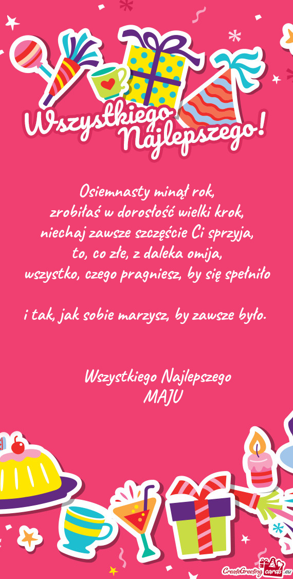 Wszystkiego Najlepszego   MAJU