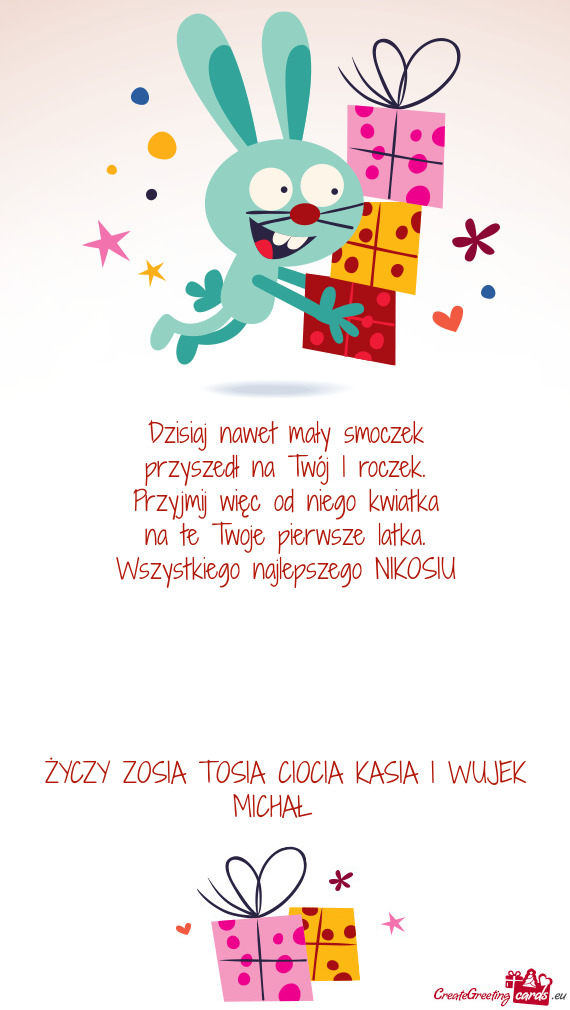 Wszystkiego najlepszego NIKOSIU