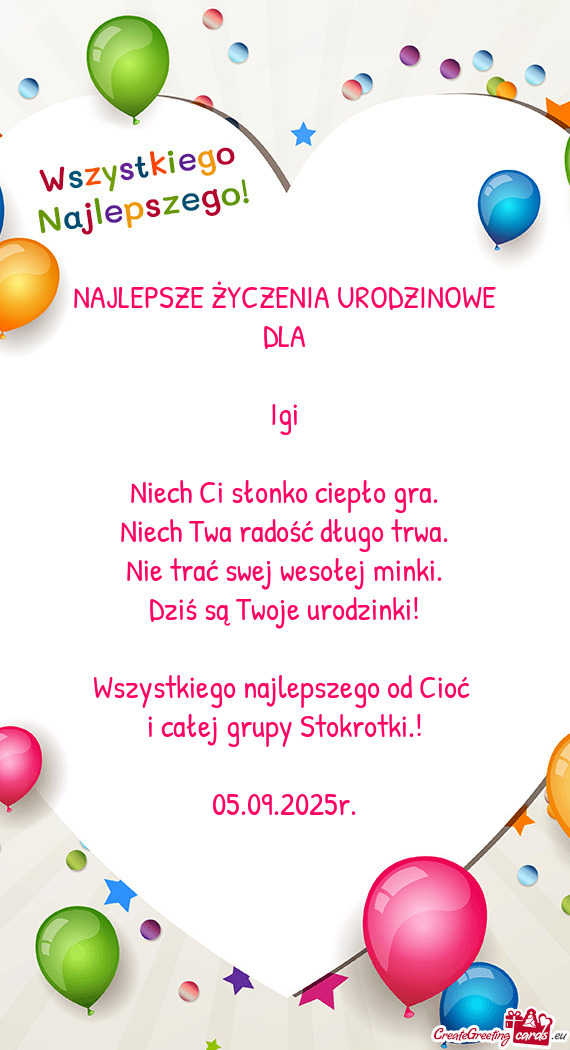 Wszystkiego najlepszego od Cioć