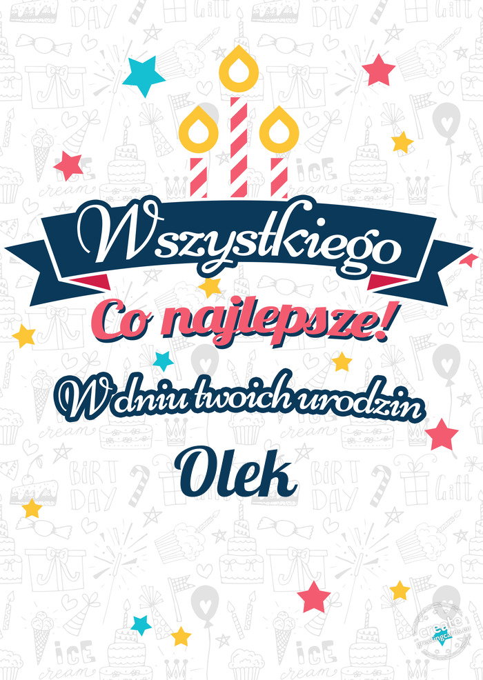 Wszystkiego najlepszego Olek z okazji urodzin