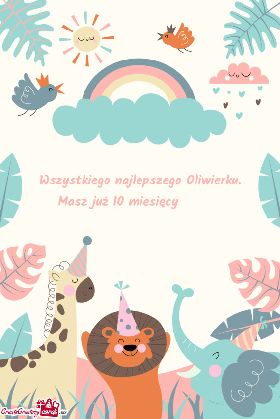Wszystkiego najlepszego Oliwierku