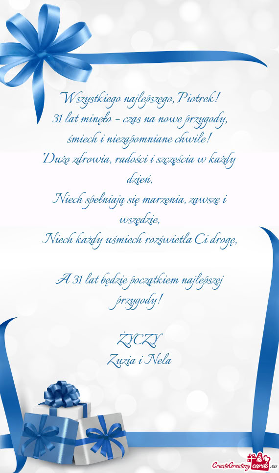 🎉🥳 Wszystkiego najlepszego, Piotrek! 🥳🎉