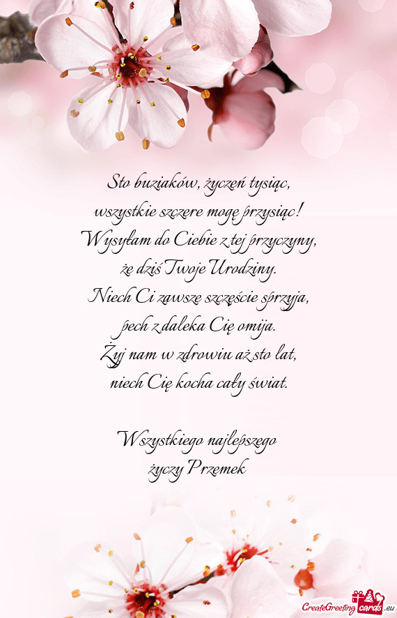 Wszystkiego najlepszego Przemek