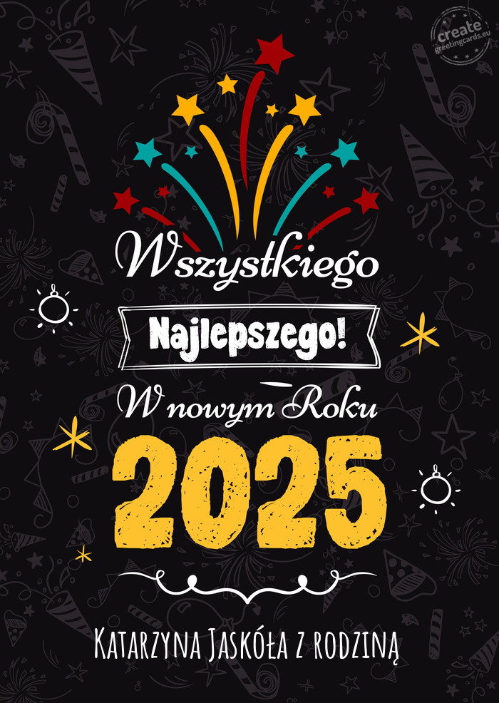 Wszystkiego najlepszego w nowym roku, Katarzyna Jaskóła z rodziną