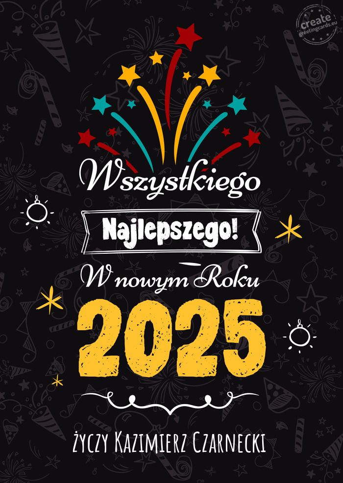 Wszystkiego najlepszego w nowym roku, Kazimierz Czarnecki