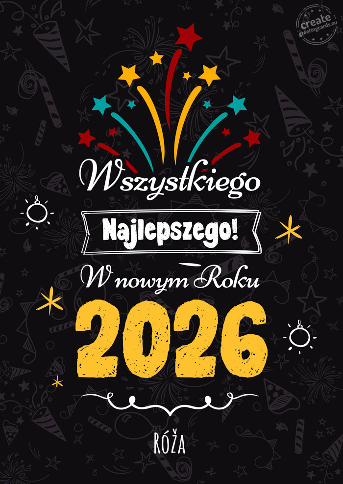 Wszystkiego najlepszego w nowym roku, Róža