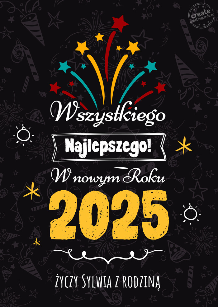 Wszystkiego najlepszego w nowym roku, Sylwia z rodziną