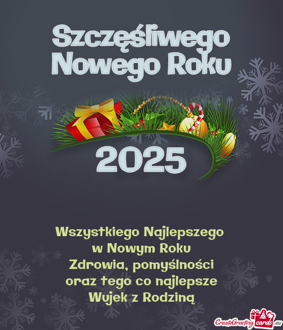 Wszystkiego Najlepszego w Nowym Roku Zdrowia