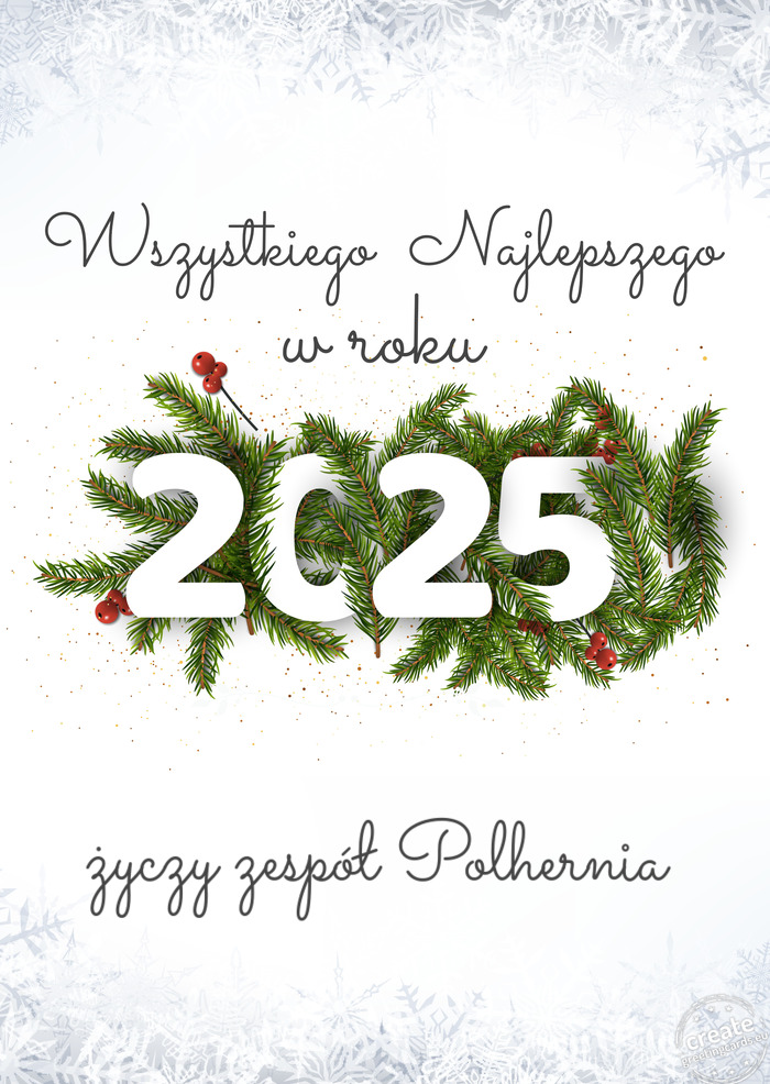 Wszystkiego najlepszego w nowym roku zespół Polhernia